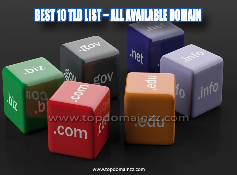 Best 10 TLD list – All Available Domain01
