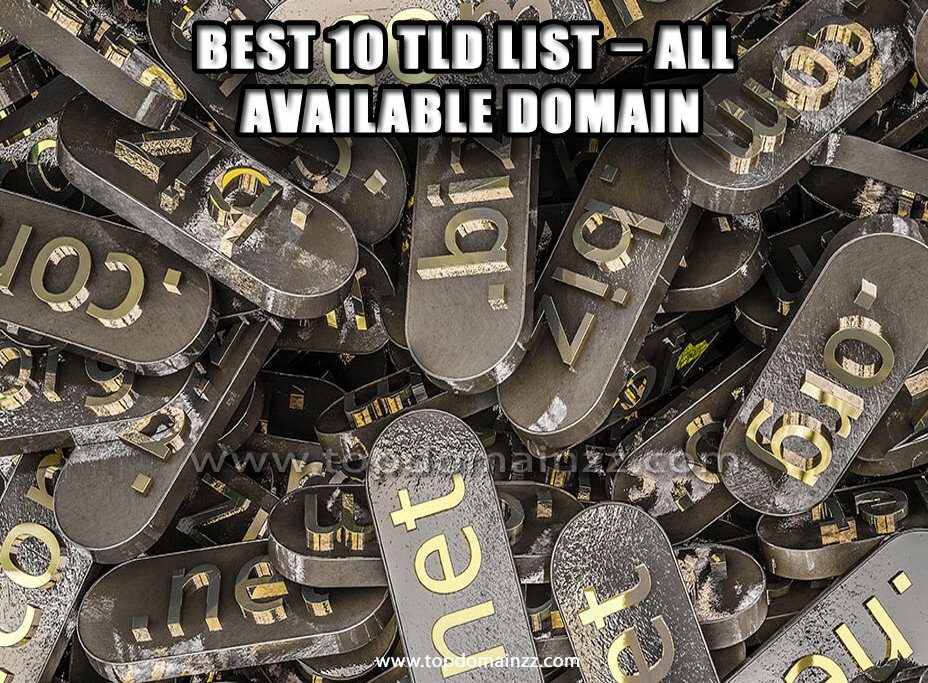 Best 10 TLD list – All Available Domain03