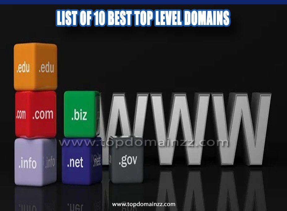 List of 10 best top level domains04